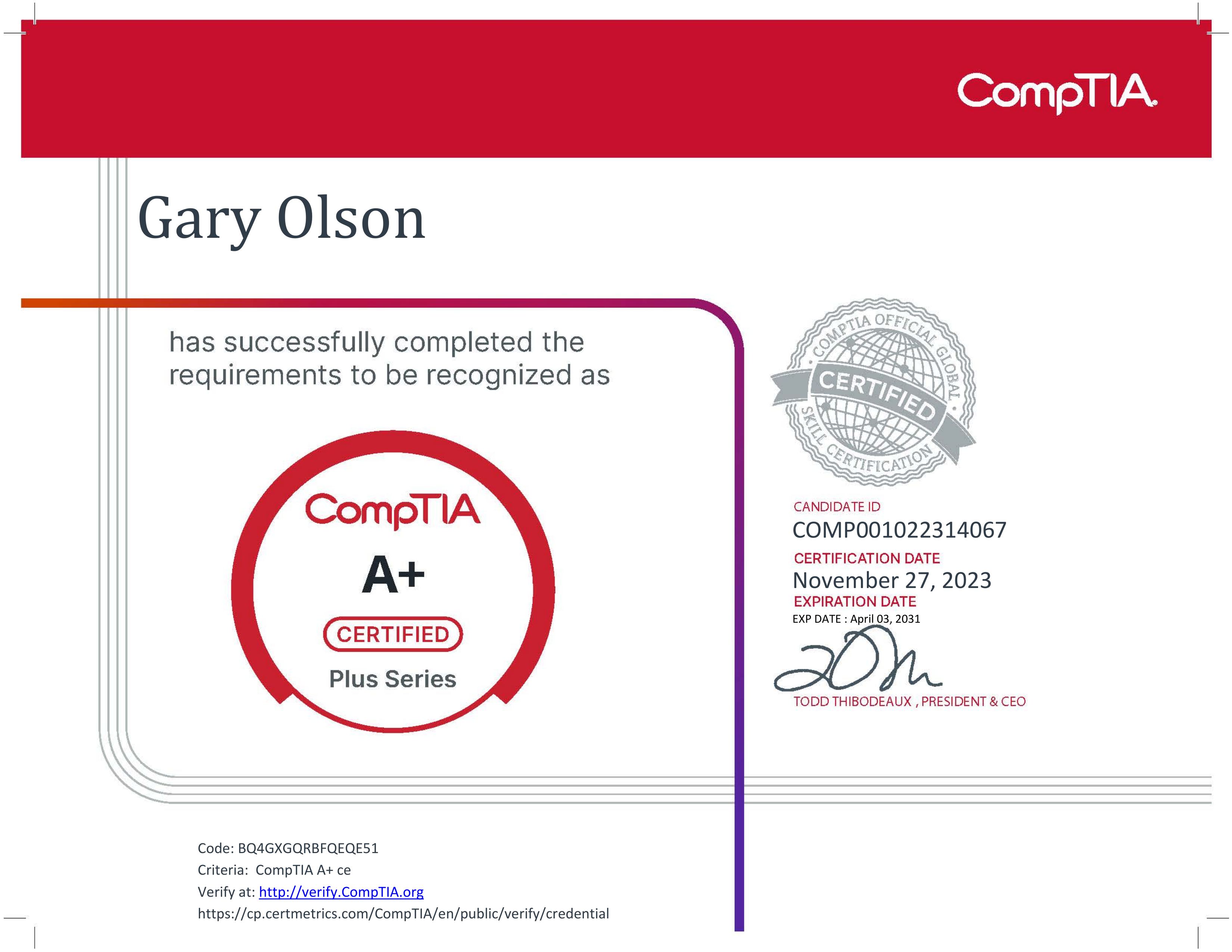 CompTIA A+